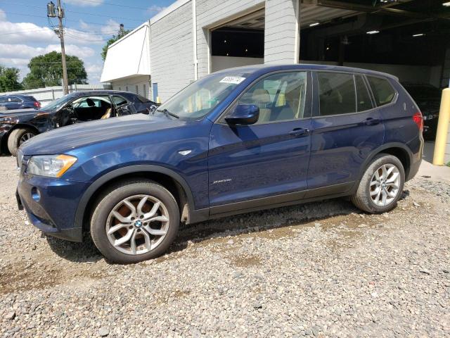 5UXWX9C54D0A32166 - 2013 BMW X3 XDRIVE28I BLUE photo 1