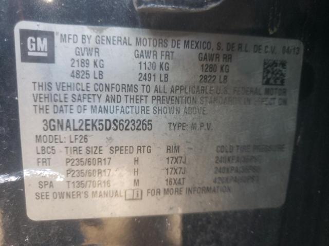 3GNAL2EK5DS623265 - 2013 CHEVROLET CAPTIVA LS 黑色 照片 10