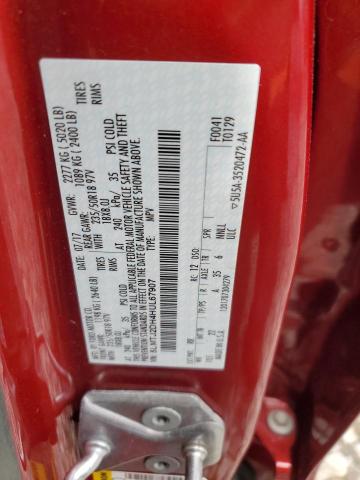 5LMTJ2DH4HUL67907 - 2017 LINCOLN MKC SELECT Rojo foto 13