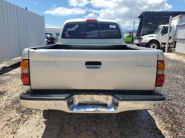 5TEGN92N62Z022312 - 2002 TOYOTA TACOMA DOUBLE CAB PRERUNNER SILVER photo 6