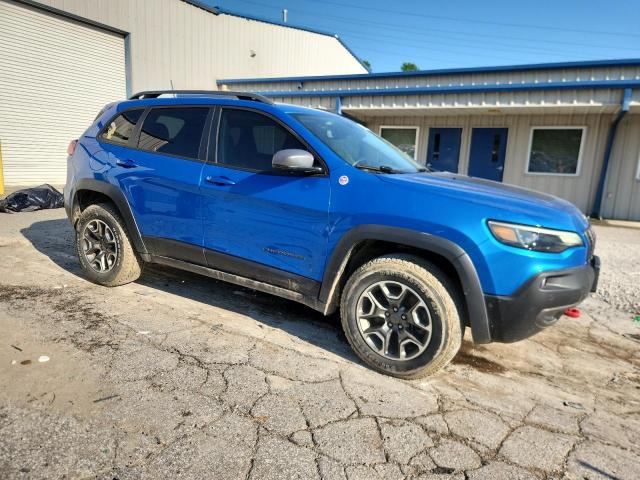 1C4PJMBX9MD200838 - 2021 JEEP CHEROKEE TRAILHAWK BLUE photo 4