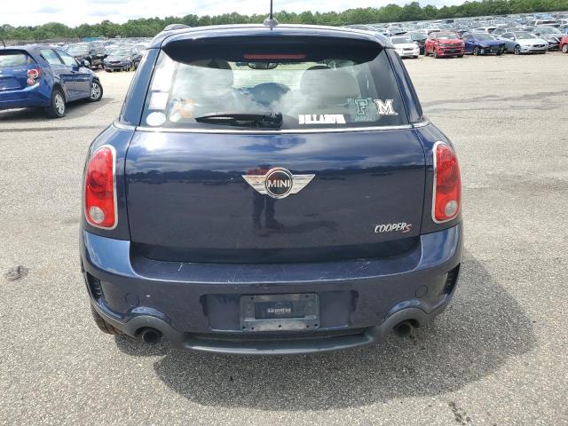 WMWZC5C5XCWM12525 - 2012 MINI COOPER S COUNTRYMAN BLUE photo 6