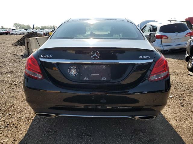 55SWF4KB6GU162241 - 2016 MERCEDES-BENZ C 300 4MATIC BLACK photo 6