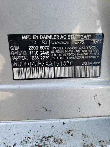 WDDDJ7CB7AA161838 - 2010 MERCEDES-BENZ CLS 550 银色 照片 12