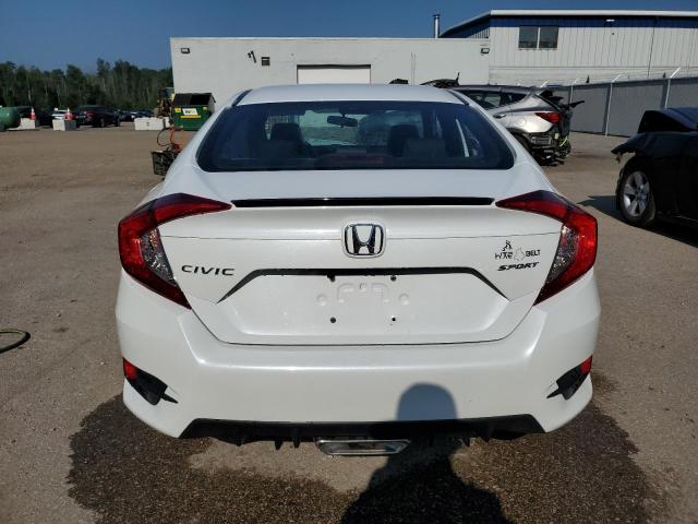2HGFC2F88LH017964 - 2020 HONDA CIVIC SPORT WHITE photo 6