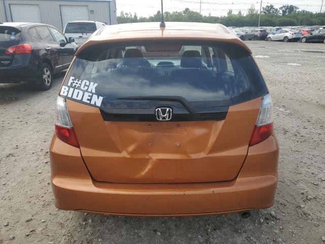 JHMGE87459S025712 - 2009 HONDA FIT SPORT ORANGE photo 6