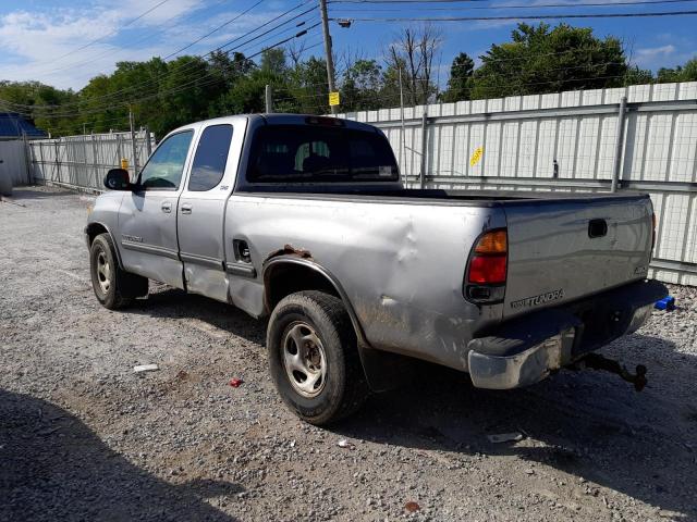 5TBBN44152S225169 - 2002 TOYOTA TUNDRA ACCESS CAB SR5 SILVER photo 2