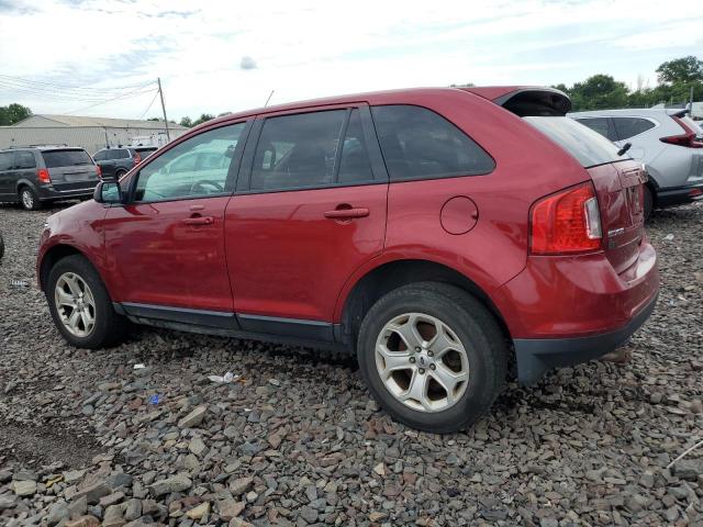 2FMDK4JC4DBC15392 - 2013 FORD EDGE SEL RED photo 2