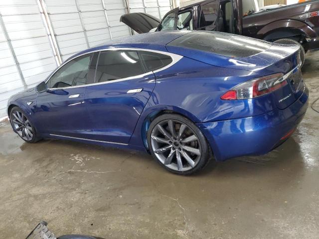 5YJSA1E24GF146824 - 2016 TESLA MODEL S BLUE photo 2