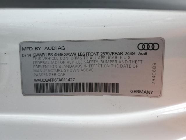 WAUCGAFR6FA011427 - 2015 AUDI S5 PREMIUM PLUS 白色 照片 12