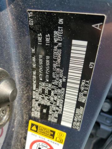 5TDJKRFH3FS142638 - 2015 TOYOTA HIGHLANDER XLE 蓝色 照片 12