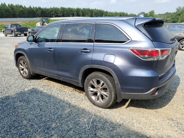 5TDJKRFH3FS142638 - 2015 TOYOTA HIGHLANDER XLE 蓝色 照片 2