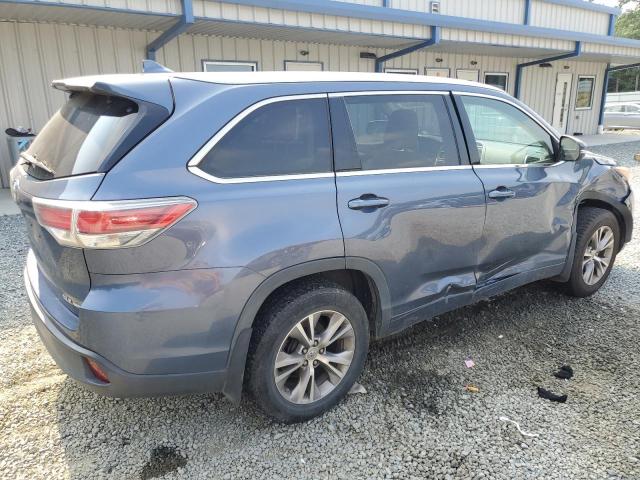 5TDJKRFH3FS142638 - 2015 TOYOTA HIGHLANDER XLE 蓝色 照片 3