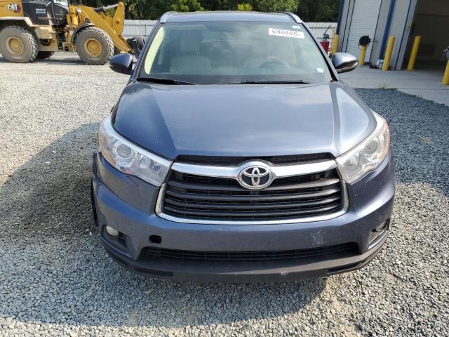 5TDJKRFH3FS142638 - 2015 TOYOTA HIGHLANDER XLE 蓝色 照片 5