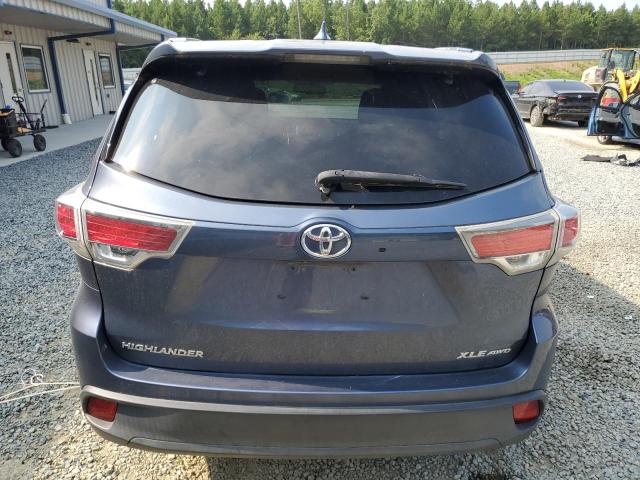 5TDJKRFH3FS142638 - 2015 TOYOTA HIGHLANDER XLE 蓝色 照片 6
