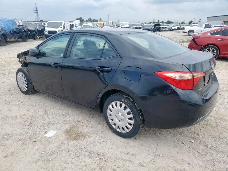 2T1BURHE3JC975049 - 2018 TOYOTA COROLLA L BLACK photo 2