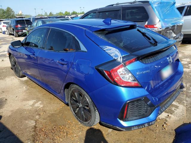 SHHFK7H63KU225103 - 2019 HONDA CIVIC EX BLUE photo 2