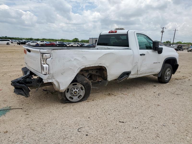 1GC0WLE76NF298791 - 2022 CHEVROLET SILVERADO C2500 HEAVY DUTY WHITE photo 3