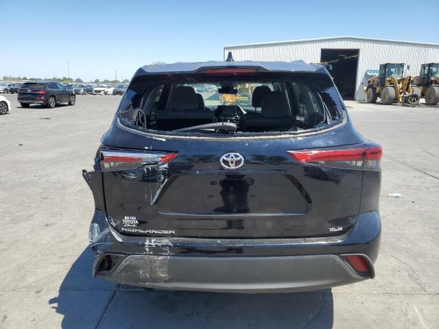 5TDHZRAH0NS551101 - 2022 TOYOTA HIGHLANDER XLE BLACK photo 6