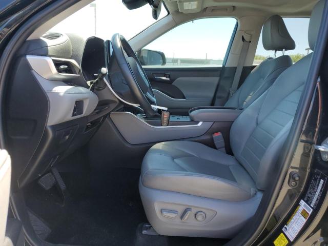 5TDHZRAH0NS551101 - 2022 TOYOTA HIGHLANDER XLE BLACK photo 7