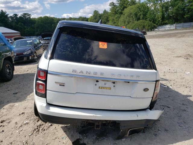 SALGV5SEXLA586171 - 2020 LAND ROVER RANGE ROVE AUTOBIOGRAPHY WHITE photo 6