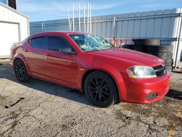 1C3CDZABXEN182827 - 2014 DODGE AVENGER SE RED photo 4