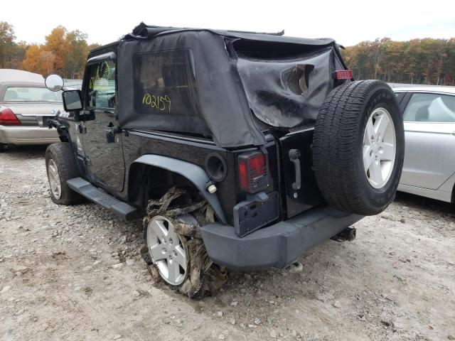 1J4AA2D14AL229713 - 2010 JEEP WRANGLER SPORT BLACK photo 3