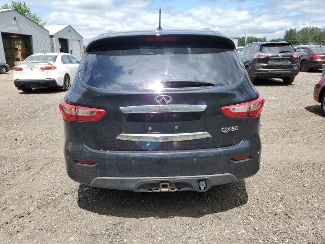 5N1AL0MM4EC502276 - 2014 INFINITI QX60 BLACK photo 6