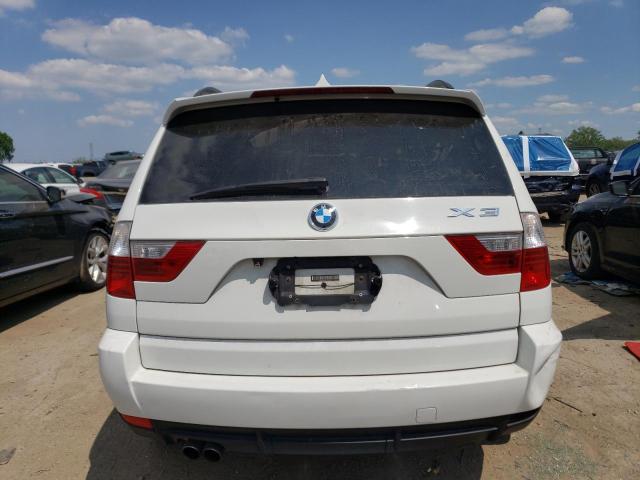 WBXPC93489WJ28265 - 2009 BMW X3 XDRIVE30I WHITE photo 6