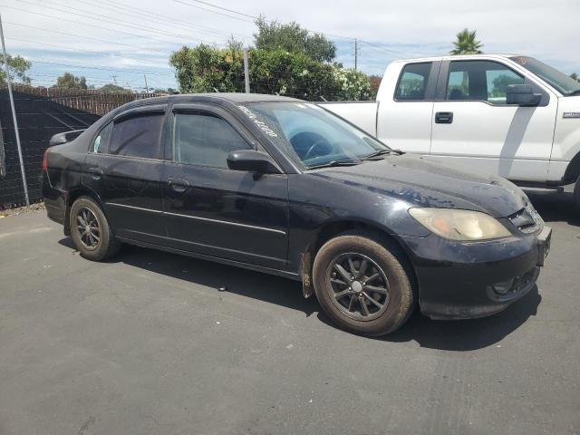 2HGES16365H614157 - 2005 HONDA CIVIC DX VP Սև լուսանկար 4