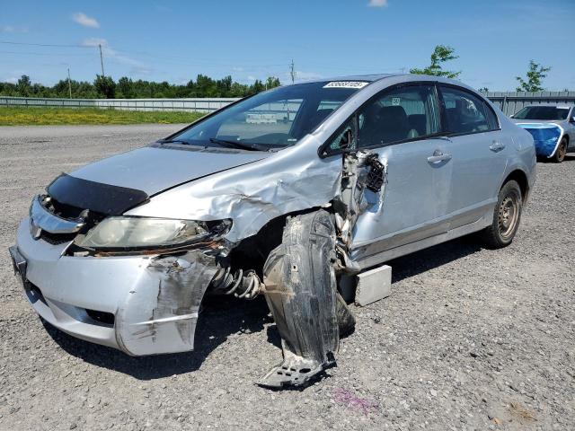 2HGFA15069H008572 - 2009 HONDA CIVIC EXL SILVER photo 1