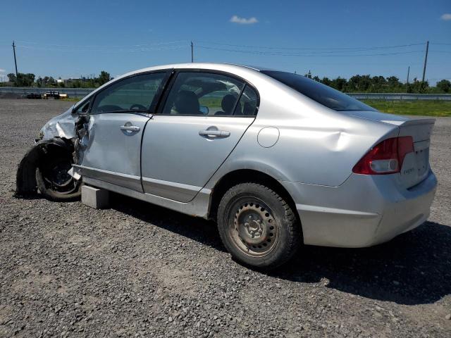 2HGFA15069H008572 - 2009 HONDA CIVIC EXL SILVER photo 2
