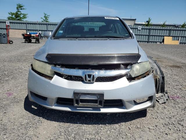 2HGFA15069H008572 - 2009 HONDA CIVIC EXL SILVER photo 5