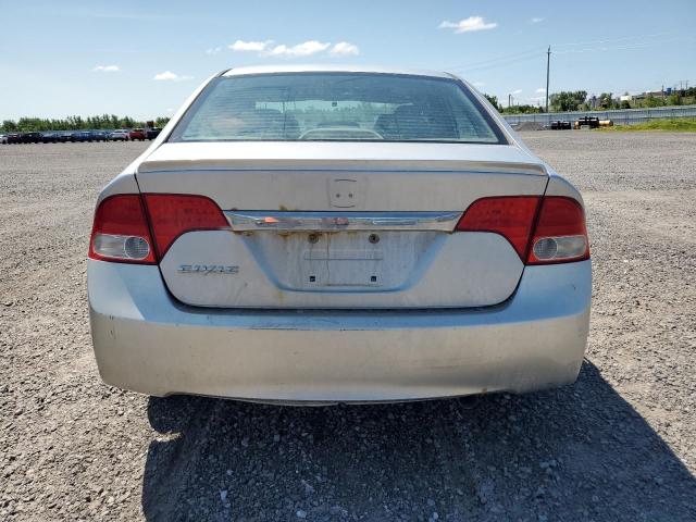 2HGFA15069H008572 - 2009 HONDA CIVIC EXL SILVER photo 6