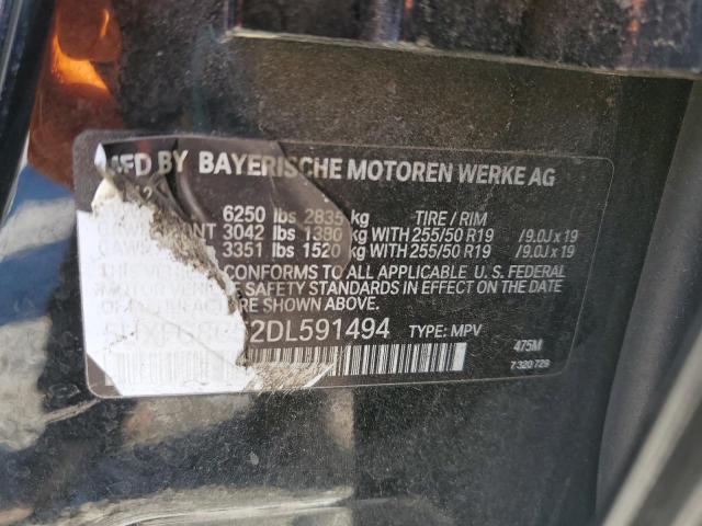 5UXFG8C52DL591494 - 2013 BMW X6 XDRIVE50I 黑色 照片 13