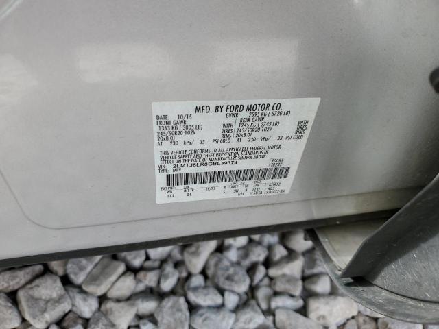 2LMTJ8LR8GBL39374 - 2016 LINCOLN MKX RESERVE Gümüş fotoğraf 13