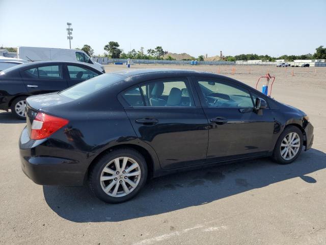 2HGFB2F98CH518302 - 2012 HONDA CIVIC EXL შავი ფოტო 3