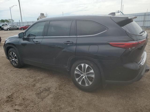 5TDGZRBH4LS502670 - 2020 TOYOTA HIGHLANDER XLE Սև լուսանկար 2