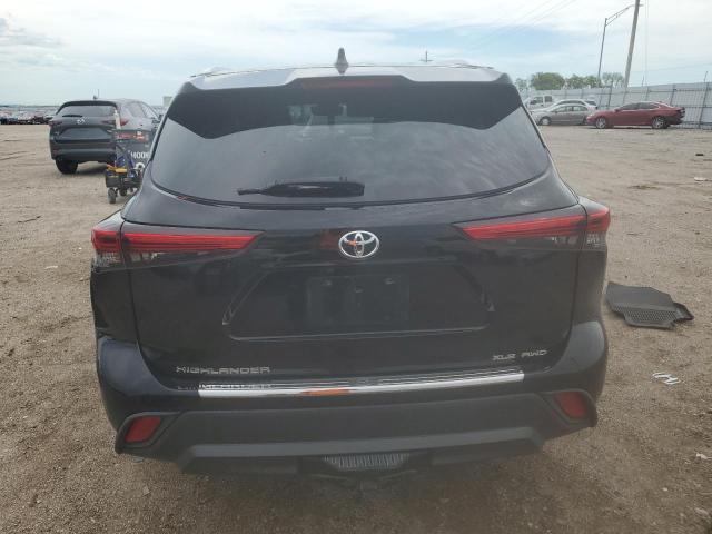 5TDGZRBH4LS502670 - 2020 TOYOTA HIGHLANDER XLE Սև լուսանկար 6