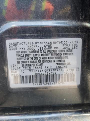 3N1AB7AP8EY333291 - 2014 NISSAN SENTRA S BLUE photo 12