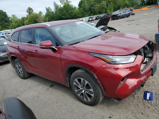 5TDKDRAH1PS016530 - 2023 TOYOTA HIGHLANDER L წითელი ფოტო 4