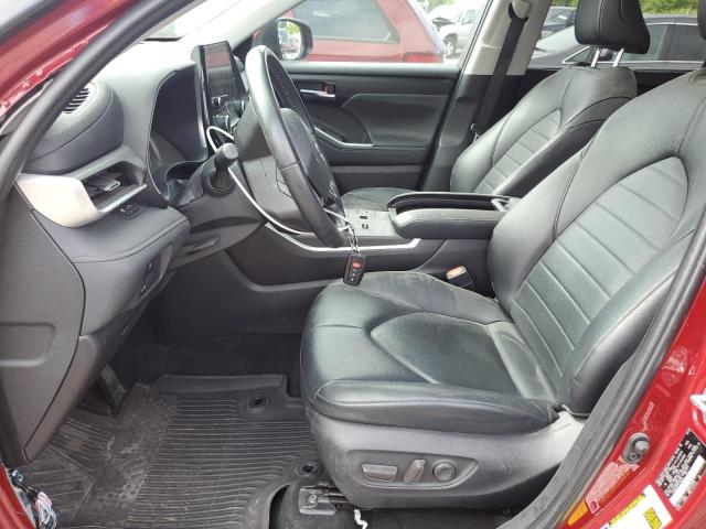 5TDKDRAH1PS016530 - 2023 TOYOTA HIGHLANDER L წითელი ფოტო 7
