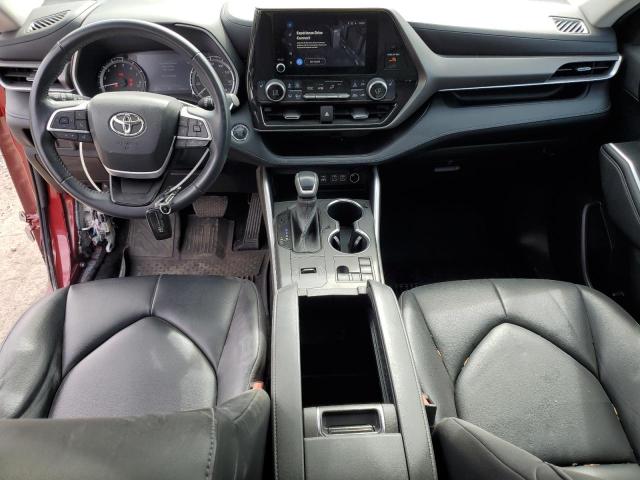 5TDKDRAH1PS016530 - 2023 TOYOTA HIGHLANDER L წითელი ფოტო 8