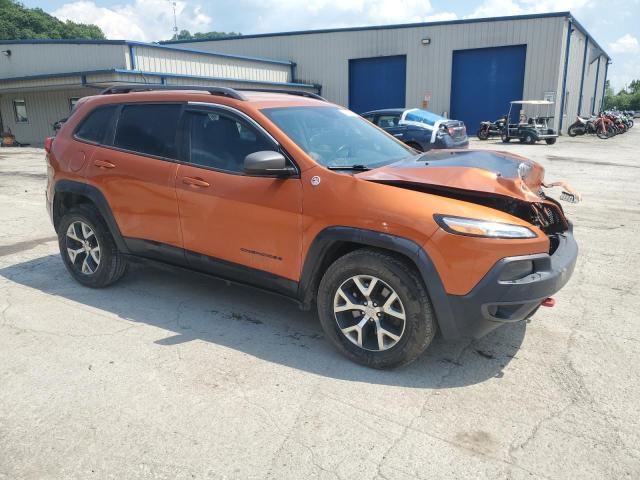 1C4PJMBS4EW236608 - 2014 JEEP CHEROKEE TRAILHAWK ORANGE photo 4