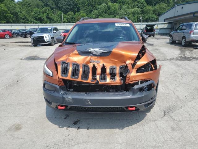 1C4PJMBS4EW236608 - 2014 JEEP CHEROKEE TRAILHAWK ORANGE photo 5