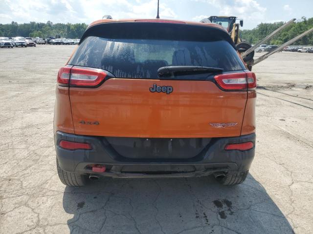 1C4PJMBS4EW236608 - 2014 JEEP CHEROKEE TRAILHAWK ORANGE photo 6