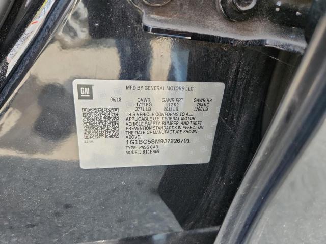 1G1BC5SM9J7226701 - 2018 CHEVROLET CRUZE LS 黑色 照片 12