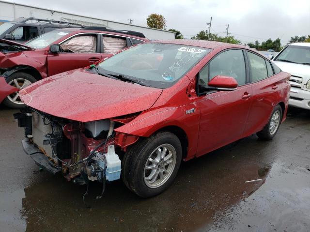 JTDKARFP0H3062152 - 2017 TOYOTA PRIUS PRIM წითელი ფოტო 1