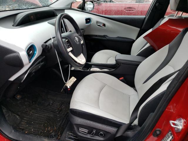 JTDKARFP0H3062152 - 2017 TOYOTA PRIUS PRIM წითელი ფოტო 7