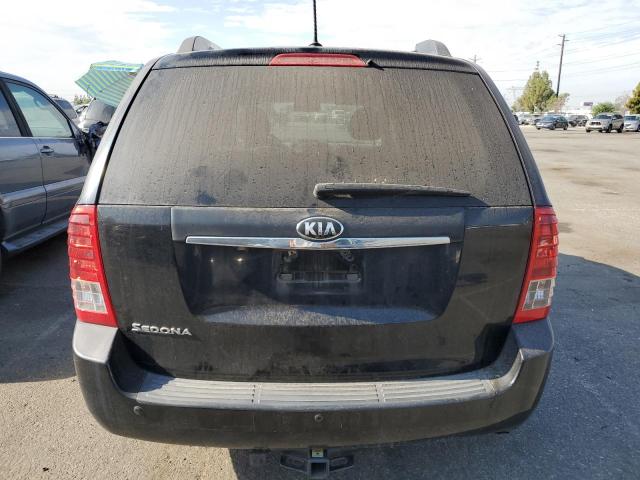 KNDMG4C71E6552625 - 2014 KIA SEDONA LX BLACK photo 6